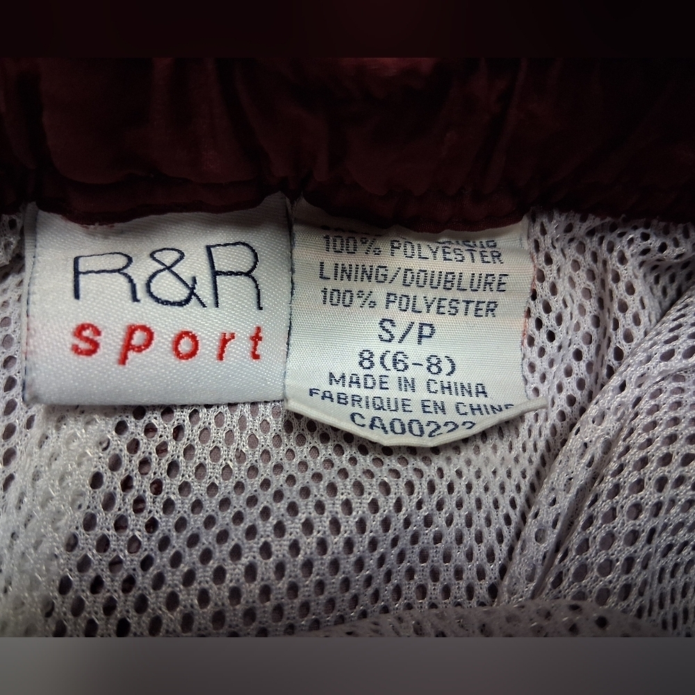 Y2K Womens Burgundy Snap Button Joggers - Picture 3 of 3